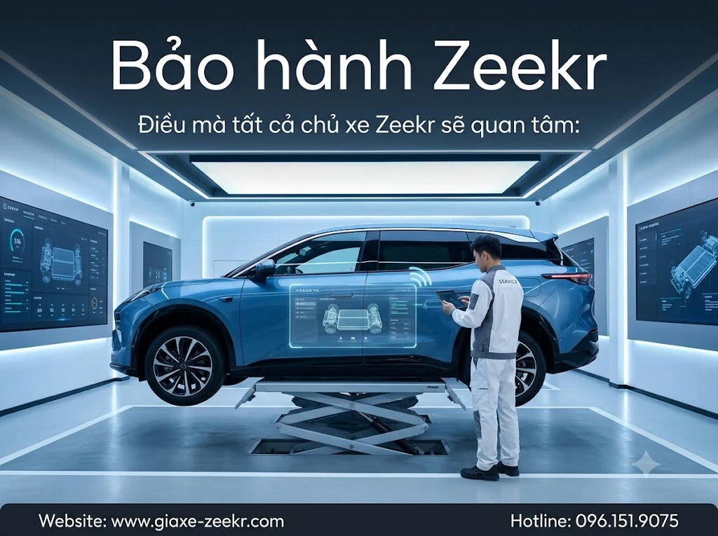 Quy trình dịch vụ sửa chữa và chính sách bảo hành Zeekr chính hãng chuyên nghiệp tại Việt Nam.