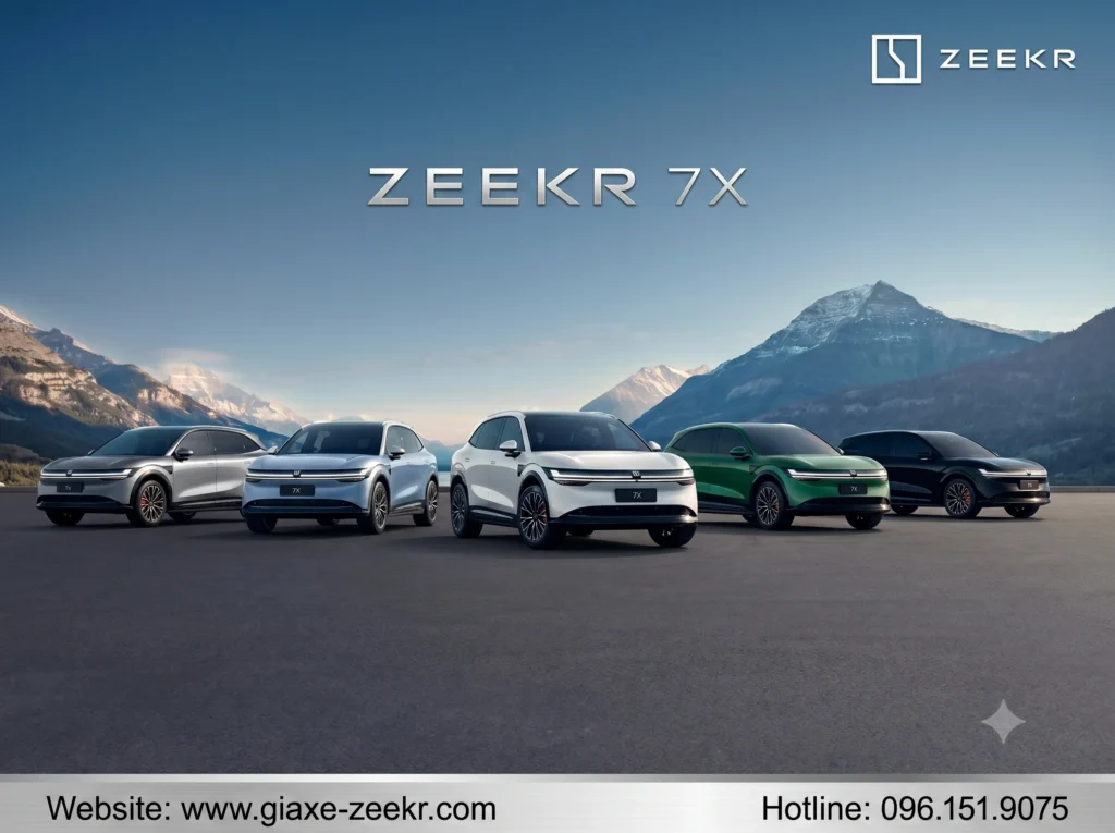 Zeekr 7X có mấy màu? Khám phá 5 tùy chọn Màu xe Zeekr 7X đẳng cấp, phân tích ý nghĩa phong thủy giúp doanh nhân thu hút tài lộc và may mắn.